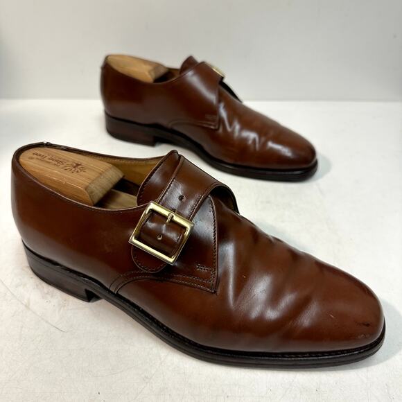NEW HEELS Crockett & Jones x Polo Ralph Lauren Single Monk Made in England 9 D main image 8